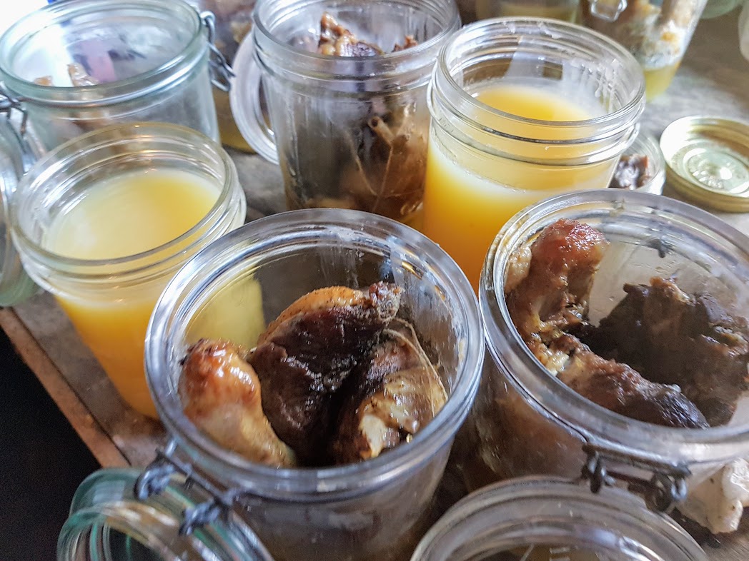 Faire son confit de canard cuisson, stérilisation Ça a Leyre bon