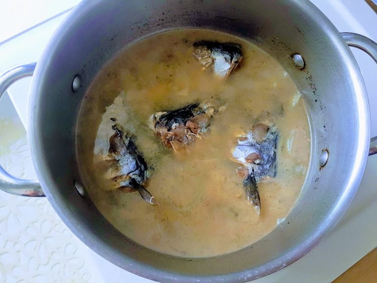 Soupe aux têtes de poissons Ça a Leyre bon