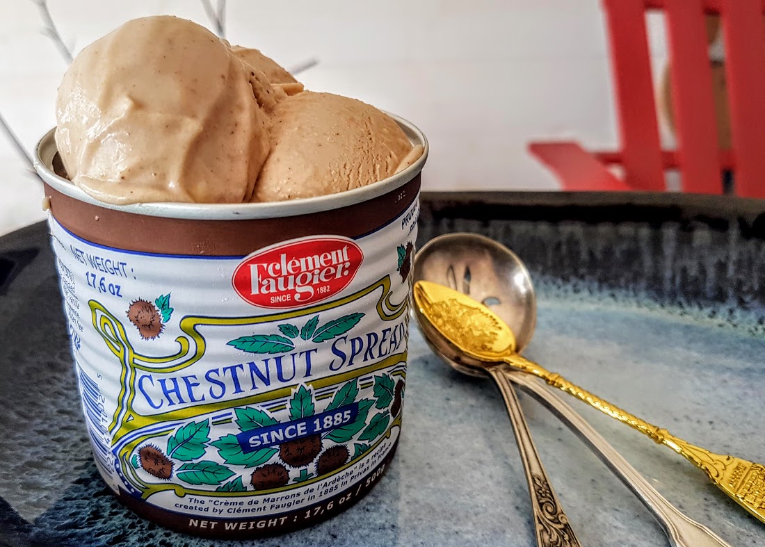 Glace à la crème de marrons, deux ingrédients - Ça a Leyre bon