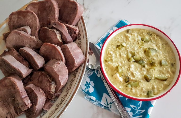 Langue de boeuf sauce gribiche Ça a Leyre bon