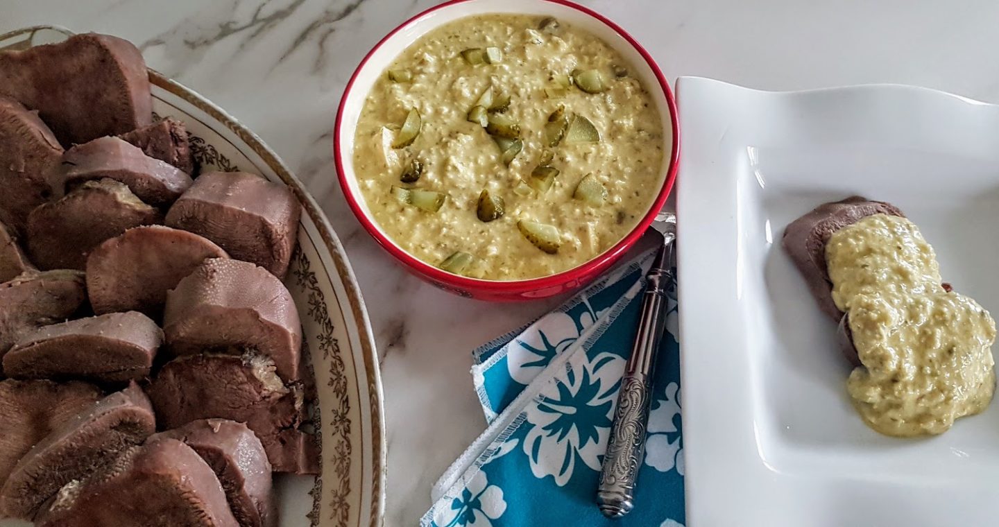 Langue de boeuf sauce gribiche Ça a Leyre bon