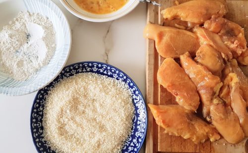 Panko fried chicken 🇯🇵 - Poulet pané à la chapelure japonaise 🇯🇵