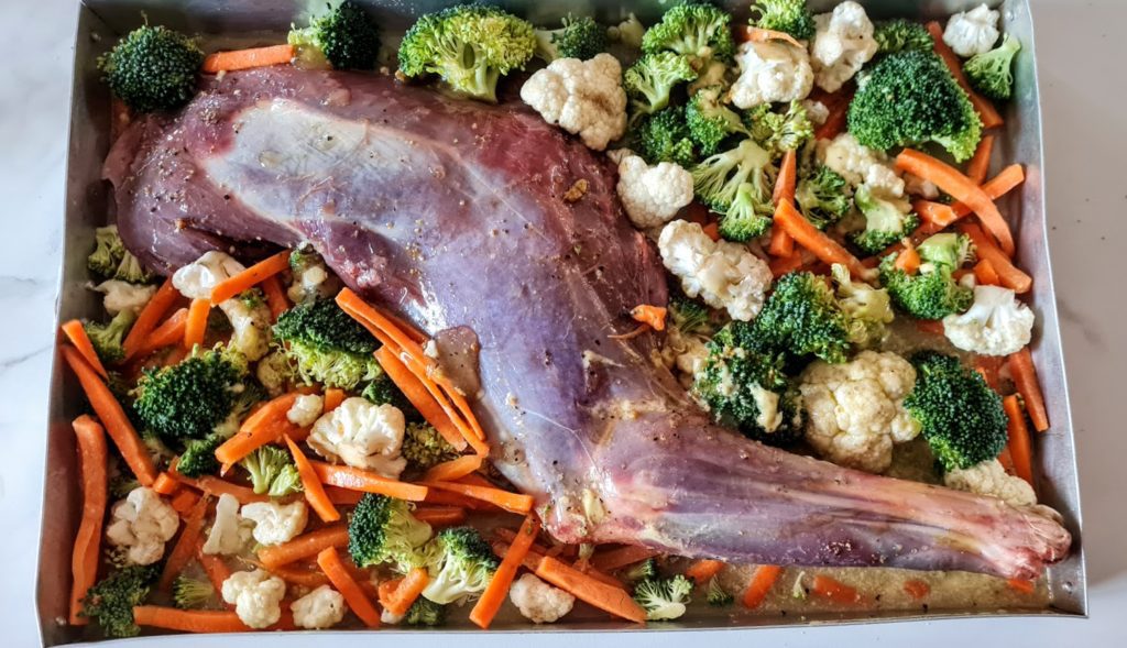Gigot, guigue de chevreuil, cuisson au four au cidre Ça a Leyre bon